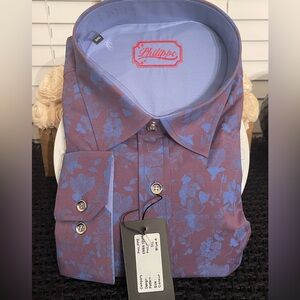 Philippe Purple Floral Men’s Button‎ Up Shirt Size 3XL New with tags